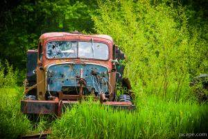 Abandoned truck