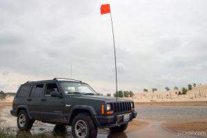 My Jeep in some standing water.