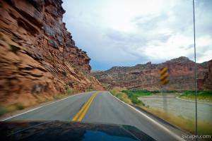 Highway 128 along the Colorago River