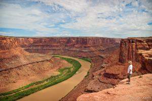 Adam looking over the Green River