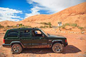 Jeep at Hell's Revenge Trail