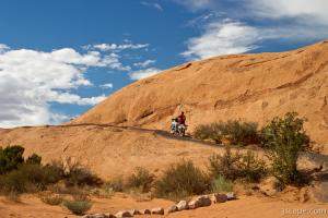 Falke exploring the hill on his KLR 650