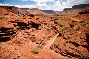Road to the right and left around canyon