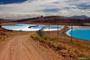 Salt evaporation ponds