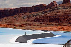 Salt evaporation ponds