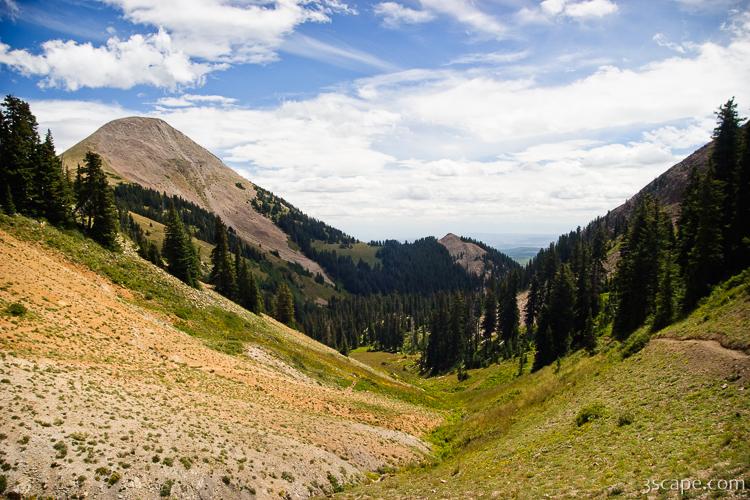 The valley below Burro Pass