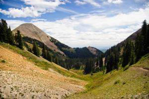 The valley below Burro Pass
