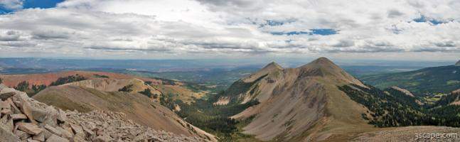 Panoramic view from Manns Peak