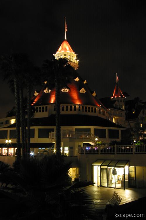 Night shot of the main building