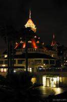 Night shot of the main building