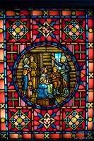 Stained glass window at First United Methodist Church (Chicago Temple)