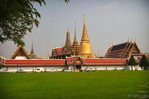 The walled area of Wat Phra Kaeo