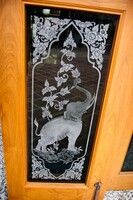 Etched glass