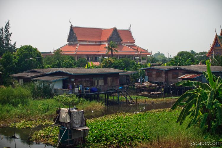 Homes over water, and temples
