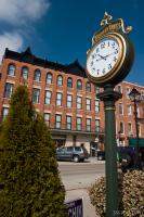Galena Trolley Times street clock