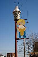 Ice Cream shop sign in Sabula, Iowa