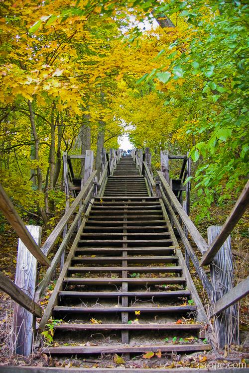Long staircase to Mount Baldhead