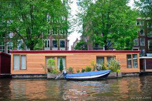 House boat on the canal