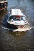 Canal boat on tour