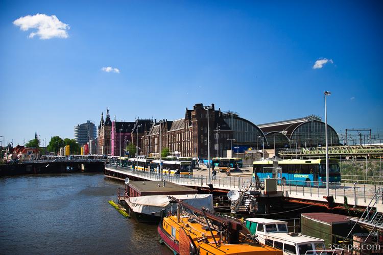 The massive Amsterdam Central Station