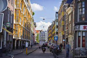 Typical Amsterdam side street
