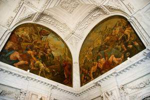 Corner frescos in the Citizens Chamber, Koninklijk Palace