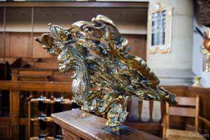 Ornate Bible pedistal