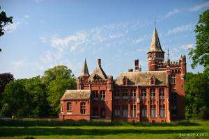 The Red Castle in the countryside near Brugge