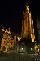 Towering spire of the Church of Our Lady