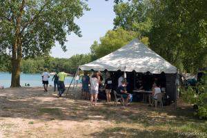 DUI tent in the morning