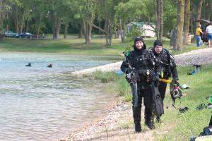 Finished with a dive