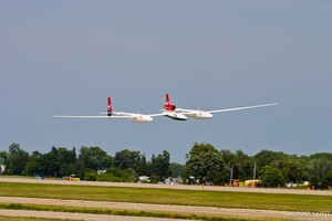 Global Flyer flown by Steve Fossett on a low altitude pass