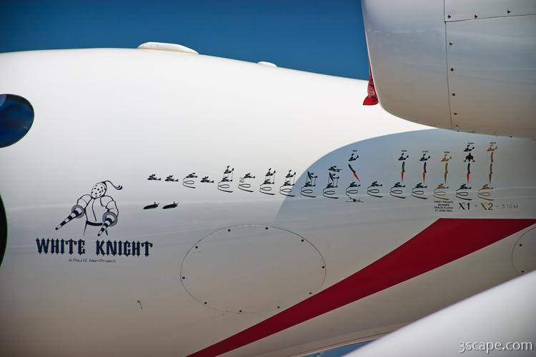 Flight progress decals on White Knight