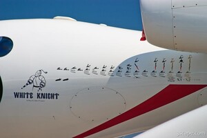 Flight progress decals on White Knight