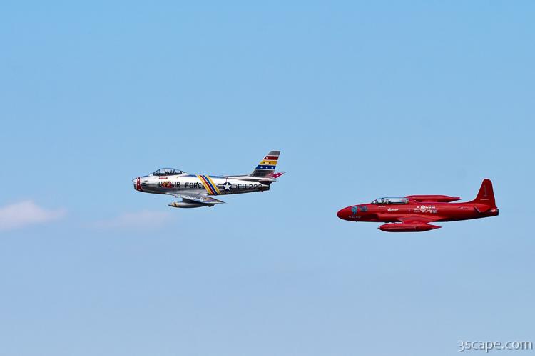 F-86 Sabre and T-33 Red Knight