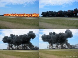 Thousand foot wall of flame
