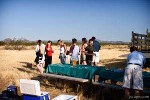 Champagne brunch for the passengers