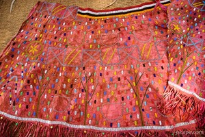 Traditional Iraqw tribe wedding skirt is made from goat skin and takes 3 months to complete