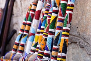 Beaded Rungus (Maasai clubs)