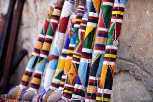 Beaded Rungus (Maasai clubs)