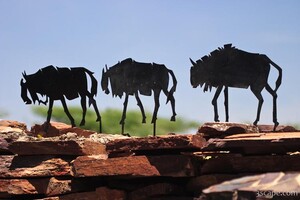 Wildebeest sculpture at Serengeti Visitors Center