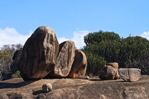 Maasai used to live within this rock outcropping