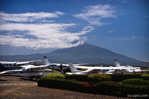 Tiny Arusha domestic airport
