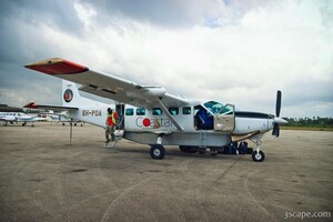Our trusty little airplane, operated by Coastal Air