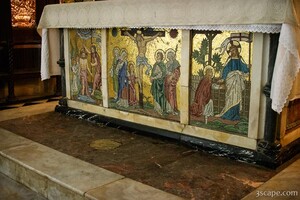 Mosaic altar in the Anglican church