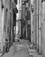 Narrow alleyways that are usual in Stone Town