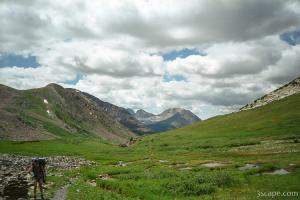 Hiker on the Continental Divide