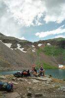 Hikers resting at Kite Lake