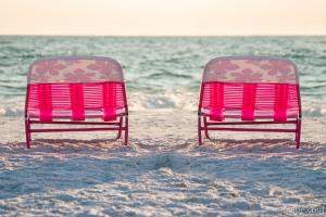 Lounging at Siesta Key
