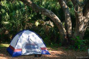 Our campsite for the weekend